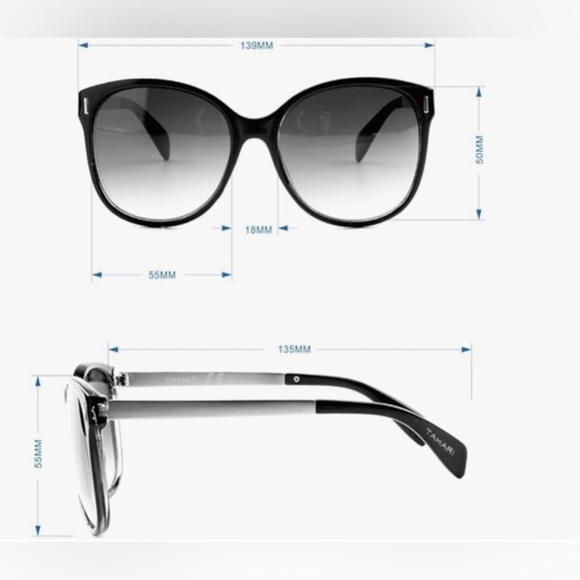 TAHARI TSR657 Retro 100% Uv Protective Women\'s Cat‎ Eye tortoise Sunglasses new